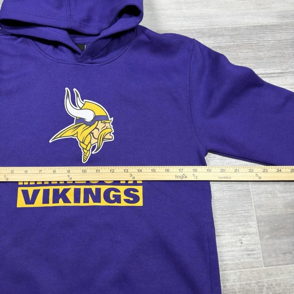 Minnesota Vikings NFL Apparel Youth Large (14/16) Back to Basics‎ Purple Hoodie
